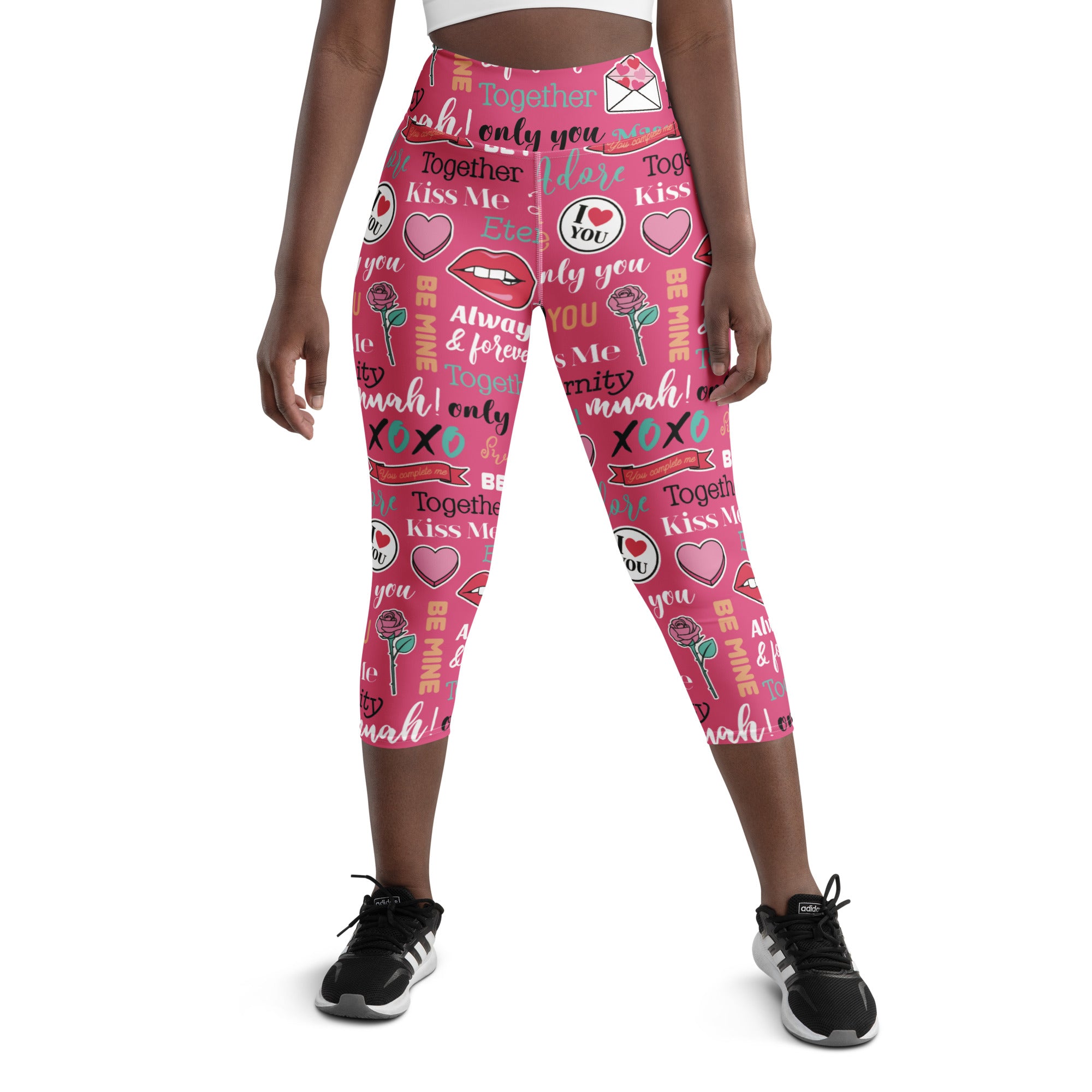 SHE REBEL - Be Mine Forever Yoga Capri Leggings