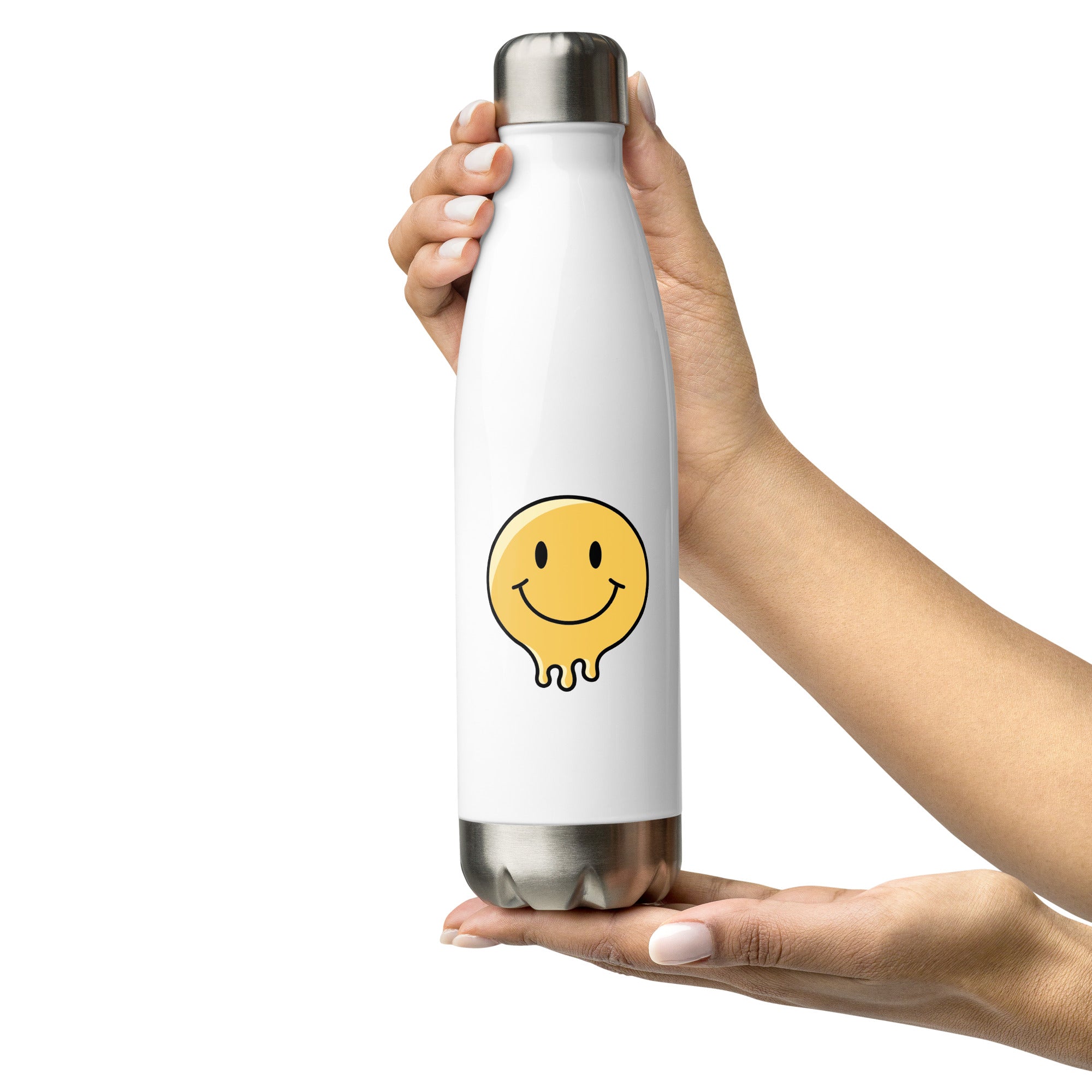 Wholesale Stainless Steel Water Bottle - Smiley Face