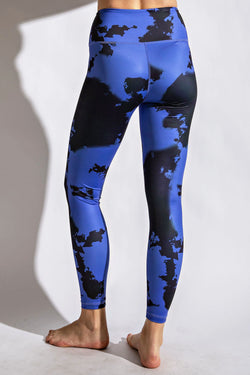 RAE MODE - Blue/Navy Tie Dye Print Leggings | Only A Few Left!