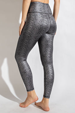 RAE MODE - Snake Fog Foil Print Leggings in Black | Only A Few Left!