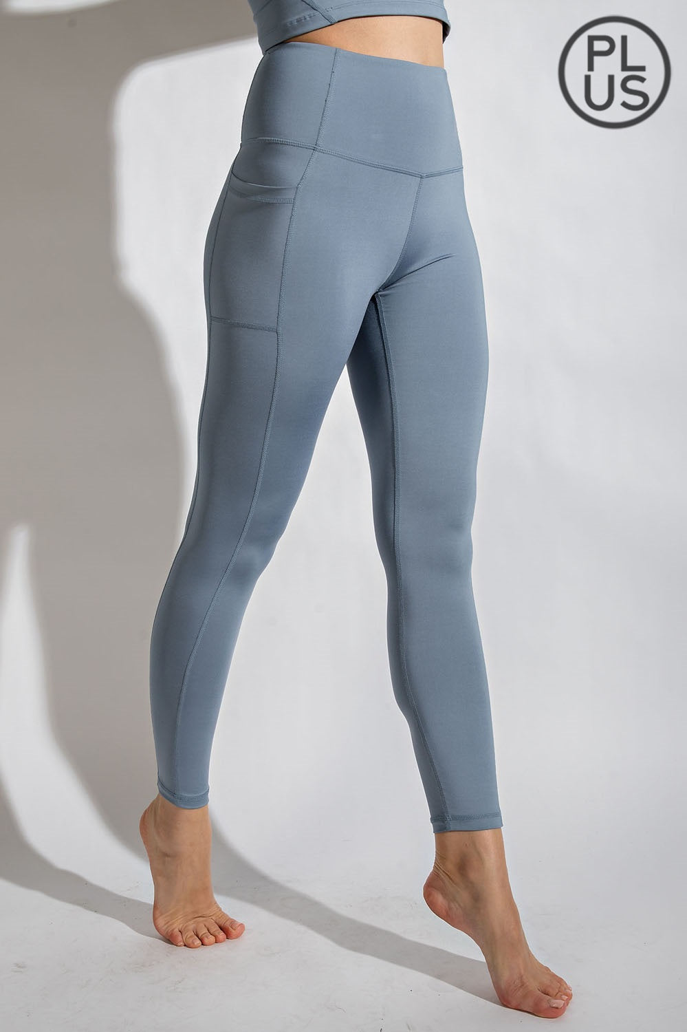 RAE MODE - Compression Fit Leggings with Pocket | Plus Size | Available in 3 colors