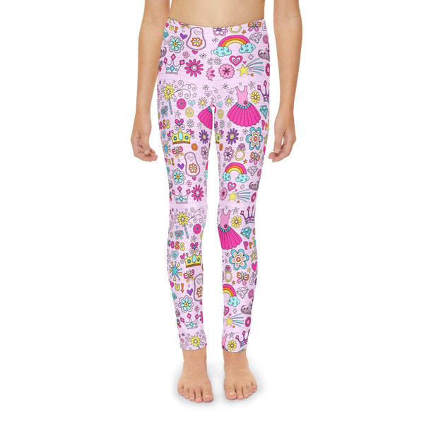 SHE REBEL - My Little Princess Girls' Leggings (Ages 18 M - 12 Years)