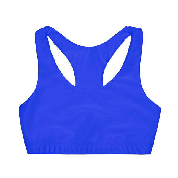 Girls' Seamless Sports Bra in Ultramarine Blue