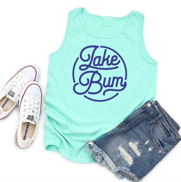 Lake Bum Circle Vintage Washed Tank Top