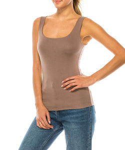 FABINA - Bamboo Double Layered Tank | Available in 6 Colors