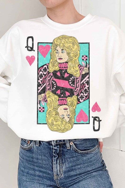 Dolly Queen of Hearts Sweatshirt | Plus Size | Available in 5 Colors