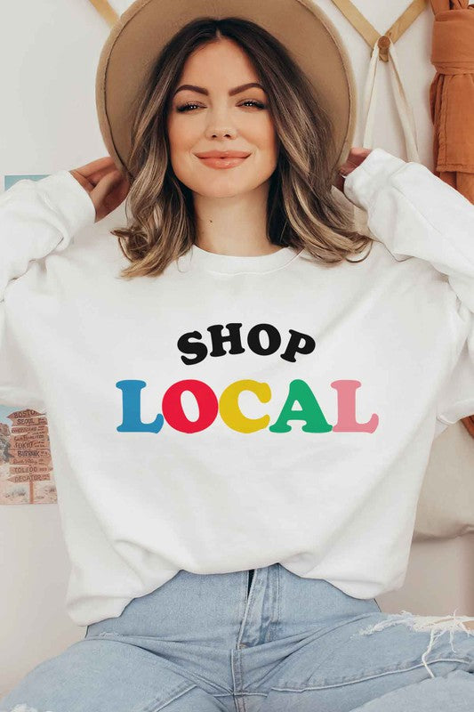 Shop Local Sweatshirt | Plus Size| Available in 5 Colors