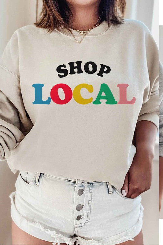 Shop Local Sweatshirt | Plus Size| Available in 5 Colors