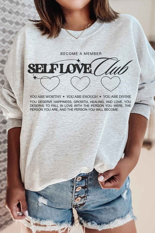 Self Love Club Sweatshirt | Plus Size | Available in 5 Colors