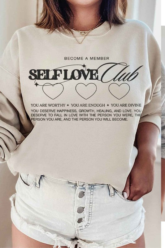 Self Love Club Sweatshirt | Plus Size | Available in 5 Colors