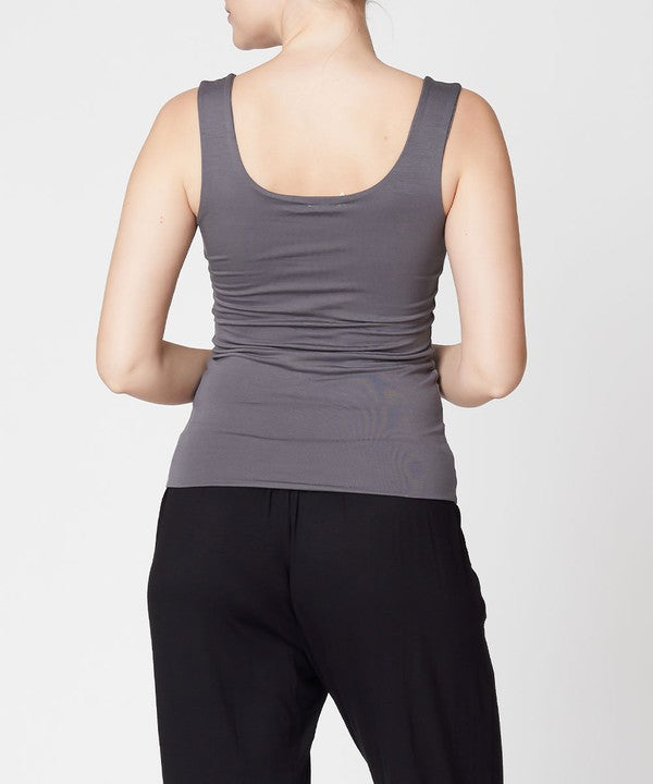 FABINA - Bamboo Double Layered Tank | Available in 6 Colors