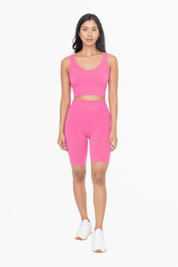 MONO B - Ribbed Seamless Cropped Tank Top