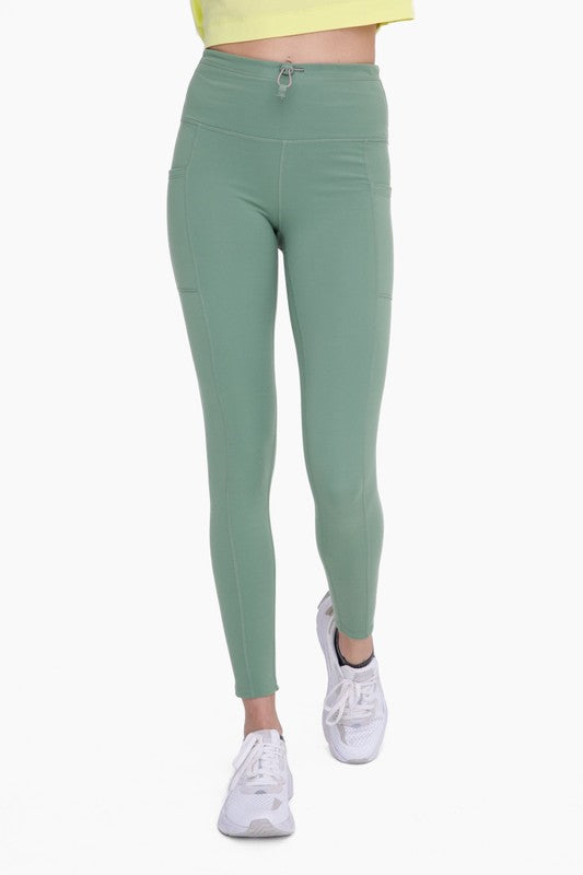 MONO B- Adjustable Bungee Waist Hiking Leggings | Available in 2 Colors