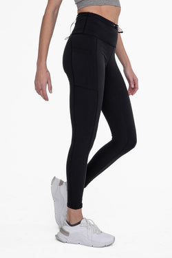 MONO B- Adjustable Bungee Waist Hiking Leggings | Available in 2 Colors