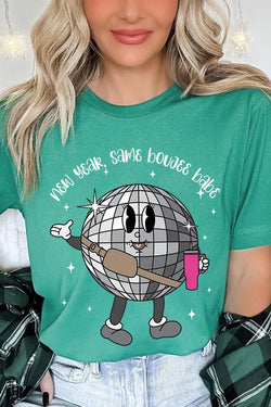 New Year Same Boujee Disco Ball Unisex Graphic Tee