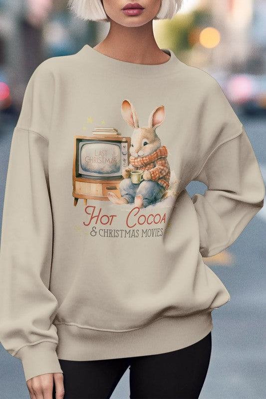 Vintage Winter Rabbit Christmas Sweatshirt