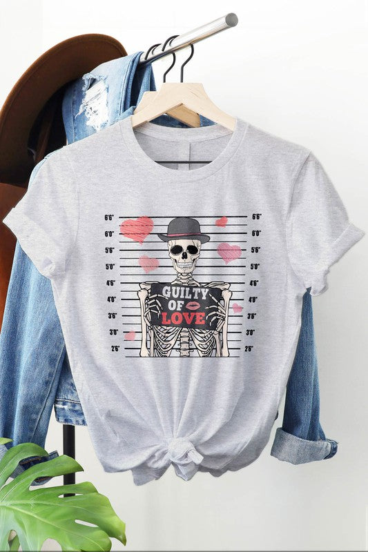 Skeleton Valentine's Day Graphic Tee