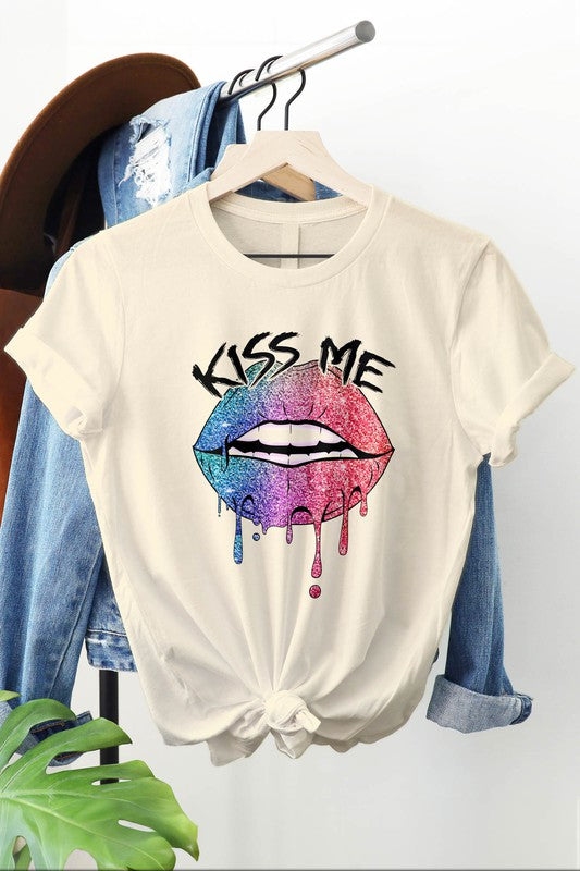 Kiss Me Lips Graphic Tee