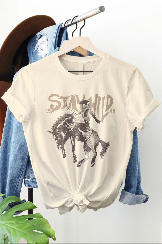 Stay Wild Cowboy Western Graphic Tee | Available in 5 Sizes