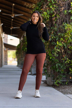 Autumn Houndstooth Leggings