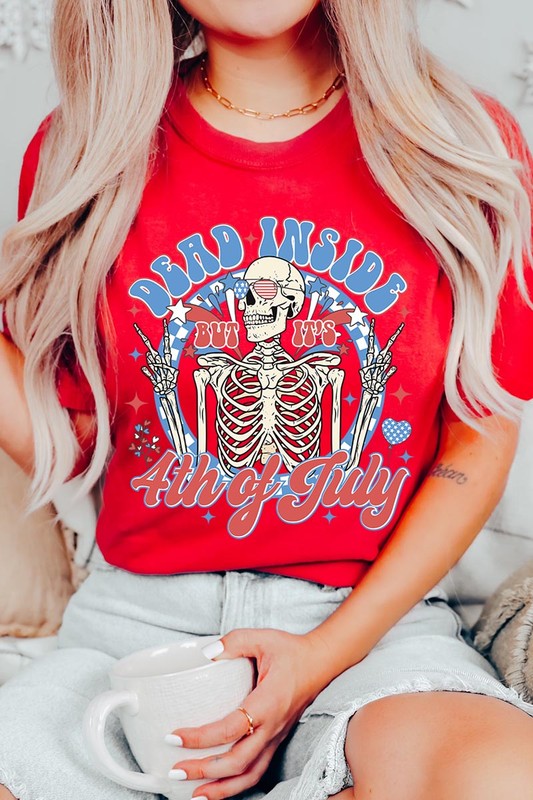 Dead Inside 4th of July Graphic Tee