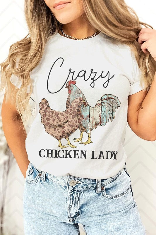 Crazy Chicken Lady Graphic Tee