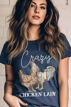 Crazy Chicken Lady Graphic Tee