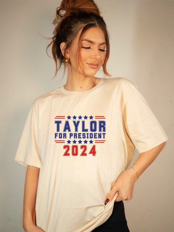 Taylor for President 2024 Soft Style Tee |Plus Size