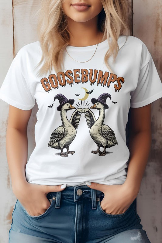 Vintage Halloween Farm Goose Bumps Graphic Tee