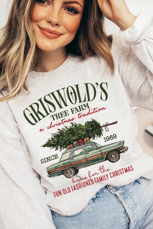 Griswold Christmas Tree Farm Fleece Sweatshirt