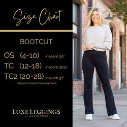 Crossover Bootcut Leggings with Pockets