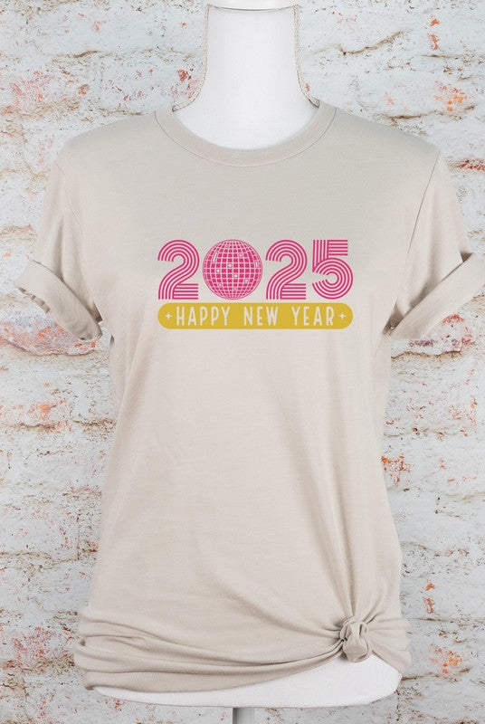 2025 Happy New Year Graphic Boutique Tee