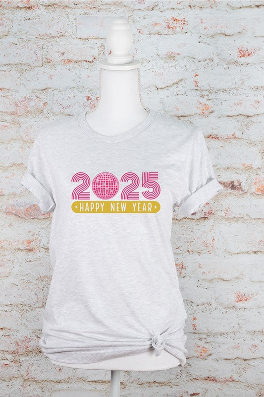 2025 Happy New Year Graphic Boutique Tee | Plus Size