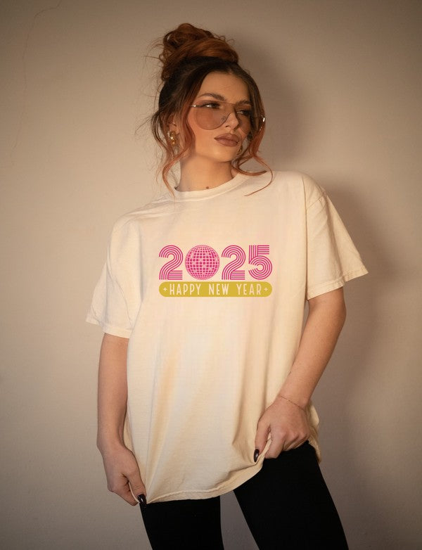 2025 Happy New Year Graphic Boutique Tee | Plus Size