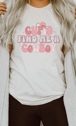 Cupid Find Me A Cowboy PLUS SIZE Graphic Tee