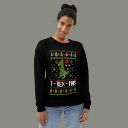 T-Rex-Mas Ugly Christmas Unisex Sweatshirt