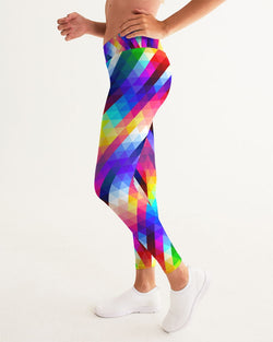 Multicolor Colorblock Yoga Fitness Pants