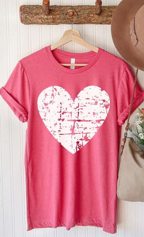 Distressed Heart Graphic Tee