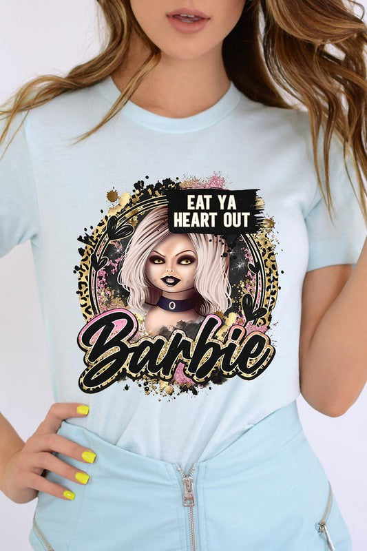 Eat Your Heart Out Scary Barbie Unisex Tee