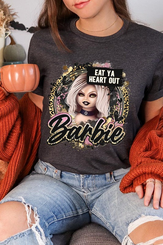 Eat Your Heart Out Scary Barbie Unisex Tee