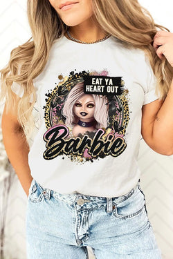 Eat Your Heart Out Scary Barbie Unisex Tee