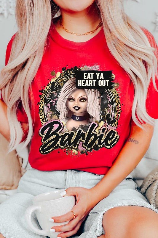 Eat Your Heart Out Scary Barbie Unisex Tee