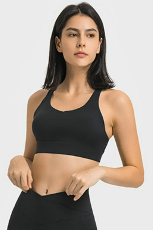 SHE REBEL - Breathable Crisscross Back Sports Bra | Available in 4 Colors