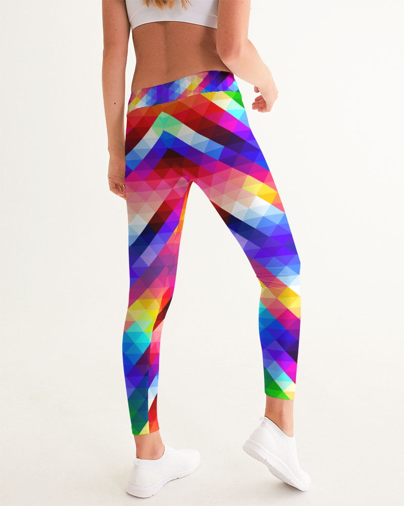 Multicolor Colorblock Yoga Fitness Pants