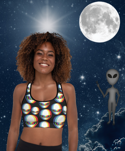 Alien Invasion Sports Bra