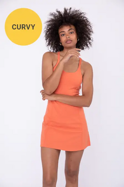 CURVY Macramé Racerback Active Dress