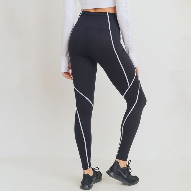 MONO B - Splice Leggings with Contrast Seams | Only A Few Left!