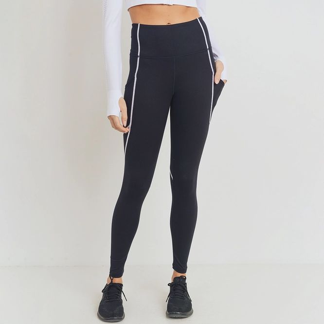 MONO B - Splice Leggings with Contrast Seams | Only A Few Left!