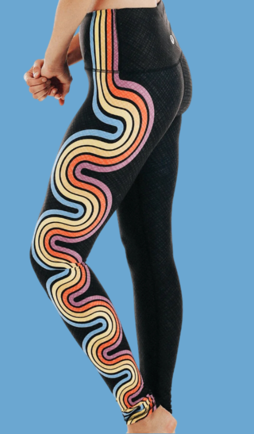 Double Rainbow Printed Yoga Leggings