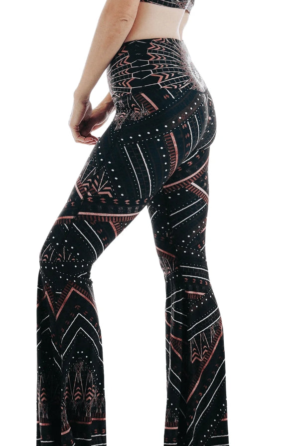 Humble Warrior Printed Bell Bottoms